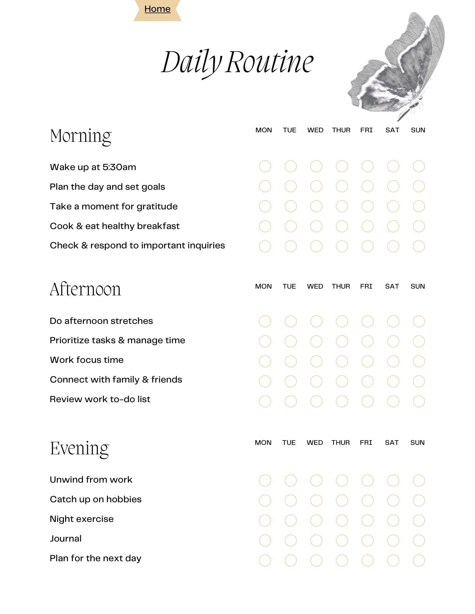 Daily Planner for Self-Discovery & Growth (Digital Download)