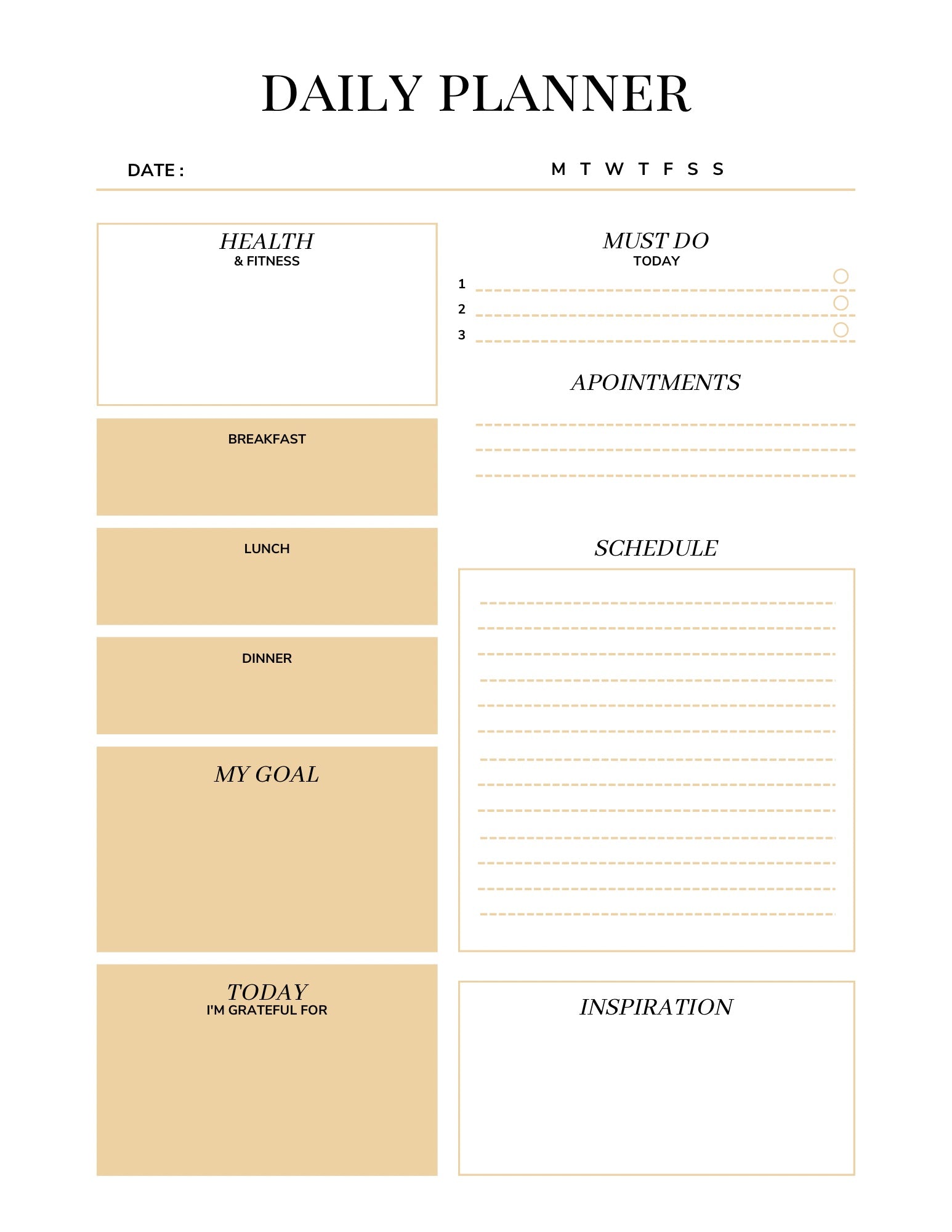 Daily Planner for Self-Discovery & Growth (Digital Download)